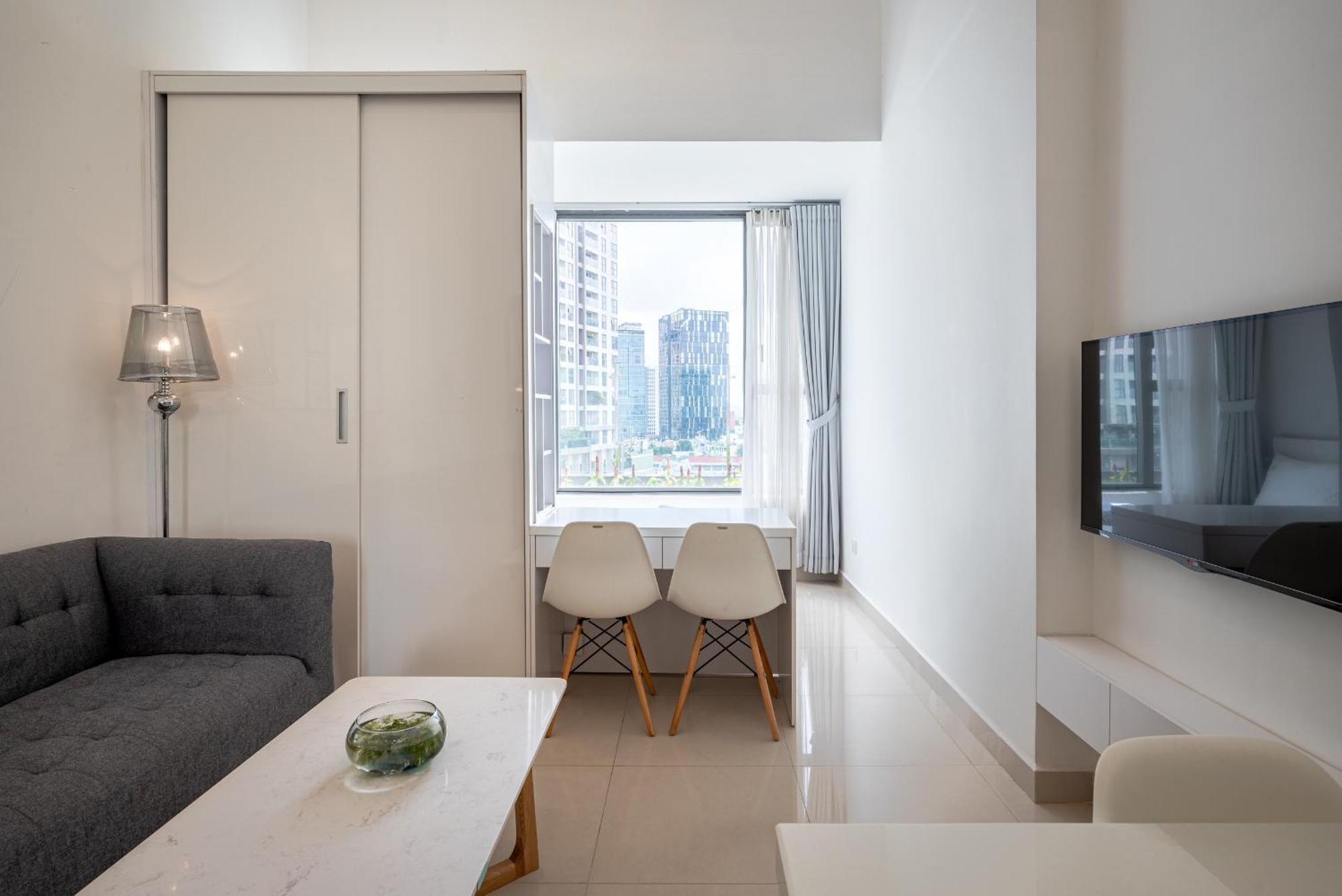 Rivergate - High Floor Studio Free Pool, Esim For Booking Over 5 Nights Apartment Ho Chi Minh City Exterior photo